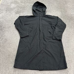 Everlane Long Parka Hoodie Jacket Women XS Black Anorak utility Outdoor Commuter
